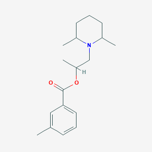 1-(2,6-Dimethylpiperidin-1-yl)propan-2-yl 3-methylbenzoate