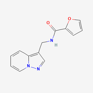 molecular formula C13H11N3O2 B2948760 N-(pyrazolo[1,5-a]pyridin-3-ylmethyl)furan-2-carboxamide CAS No. 1396802-84-8