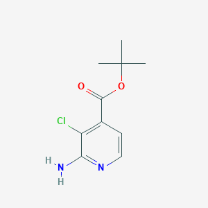 molecular formula C10H13ClN2O2 B2948762 Tert-butyl 2-amino-3-chloropyridine-4-carboxylate CAS No. 2248332-08-1