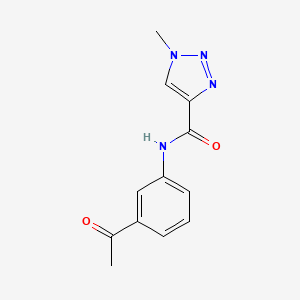 molecular formula C12H12N4O2 B2948767 N-(3-acetylphenyl)-1-methyl-1H-1,2,3-triazole-4-carboxamide CAS No. 1207054-75-8