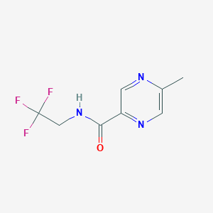 molecular formula C8H8F3N3O B2948768 5-methyl-N-(2,2,2-trifluoroethyl)pyrazine-2-carboxamide CAS No. 1234881-47-0