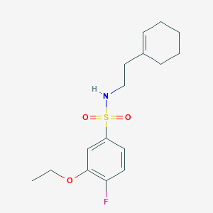 N-(2-(cyclohex-1-en-1-yl)ethyl)-3-ethoxy-4-fluorobenzenesulfonamide