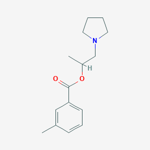 1-(Pyrrolidin-1-yl)propan-2-yl 3-methylbenzoate