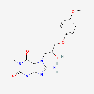8-amino-7-(2-hydroxy-3-(4-methoxyphenoxy)propyl)-1,3-dimethyl-1H-purine-2,6(3H,7H)-dione