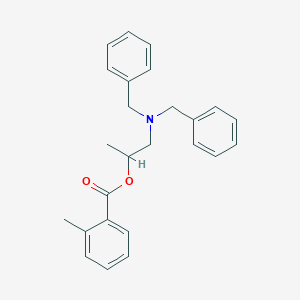 molecular formula C25H27NO2 B294878 1-(Dibenzylamino)propan-2-yl 2-methylbenzoate 