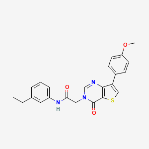 N-(3-ethylphenyl)-2-[7-(4-methoxyphenyl)-4-oxothieno[3,2-d]pyrimidin-3(4H)-yl]acetamide