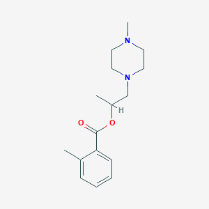 molecular formula C16H24N2O2 B294879 1-(4-Methylpiperazin-1-yl)propan-2-yl 2-methylbenzoate 