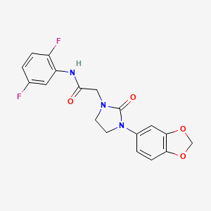 2-(3-(benzo[d][1,3]dioxol-5-yl)-2-oxoimidazolidin-1-yl)-N-(2,5-difluorophenyl)acetamide