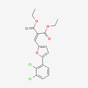 Diethyl 2-((5-(2,3-dichlorophenyl)-2-furyl)methylene)malonate