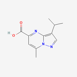 7-Methyl-3-propan-2-ylpyrazolo[1,5-a]pyrimidine-5-carboxylic acid