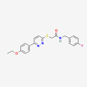 2-((6-(4-ethoxyphenyl)pyridazin-3-yl)thio)-N-(4-fluorobenzyl)acetamide
