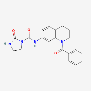 N-(1-benzoyl-1,2,3,4-tetrahydroquinolin-7-yl)-2-oxoimidazolidine-1-carboxamide