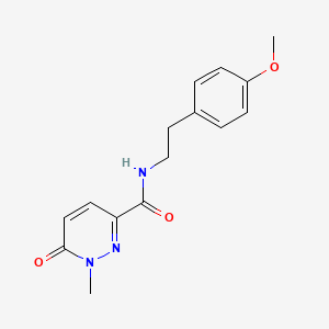 molecular formula C15H17N3O3 B2948806 N-(4-methoxyphenethyl)-1-methyl-6-oxo-1,6-dihydropyridazine-3-carboxamide CAS No. 1040661-64-0