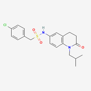 1-(4-chlorophenyl)-N-(1-isobutyl-2-oxo-1,2,3,4-tetrahydroquinolin-6-yl)methanesulfonamide