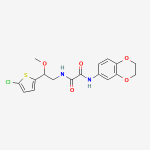 N1-(2-(5-chlorothiophen-2-yl)-2-methoxyethyl)-N2-(2,3-dihydrobenzo[b][1,4]dioxin-6-yl)oxalamide