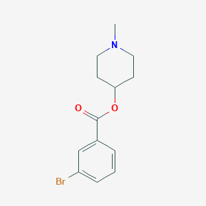 molecular formula C13H16BrNO2 B294883 1-Methyl-4-piperidinyl 3-bromobenzoate 