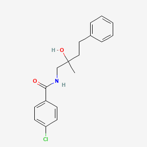 4-chloro-N-(2-hydroxy-2-methyl-4-phenylbutyl)benzamide