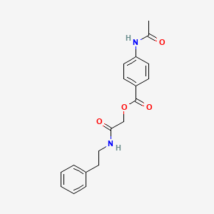 2-Oxo-2-(phenethylamino)ethyl 4-acetamidobenzoate