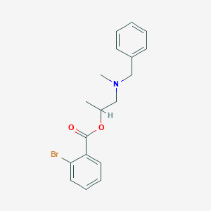 molecular formula C18H20BrNO2 B294884 1-[Benzyl(methyl)amino]propan-2-yl 2-bromobenzoate 