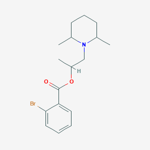 molecular formula C17H24BrNO2 B294886 1-(2,6-Dimethylpiperidin-1-yl)propan-2-yl 2-bromobenzoate 