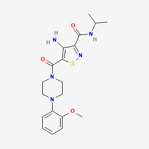 4-amino-N-isopropyl-5-{[4-(2-methoxyphenyl)piperazin-1-yl]carbonyl}isothiazole-3-carboxamide