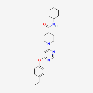 N-cyclohexyl-1-[6-(4-ethylphenoxy)pyrimidin-4-yl]piperidine-4-carboxamide