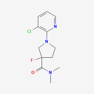 1-(3-Chloropyridin-2-yl)-3-fluoro-N,N-dimethylpyrrolidine-3-carboxamide