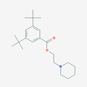 molecular formula C22H35NO2 B294888 2-(1-Piperidinyl)ethyl 3,5-ditert-butylbenzoate 