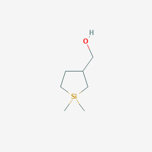 molecular formula C7H16OSi B2948881 (1,1-Dimethylsilolan-3-yl)methanol CAS No. 104120-94-7
