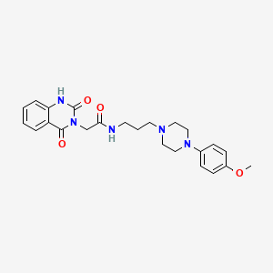 2-(2,4-dioxo-1,2-dihydroquinazolin-3(4H)-yl)-N-(3-(4-(4-methoxyphenyl)piperazin-1-yl)propyl)acetamide
