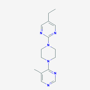 molecular formula C15H20N6 B2948915 4-[4-(5-Ethylpyrimidin-2-yl)piperazin-1-yl]-5-methylpyrimidine CAS No. 2380169-23-1