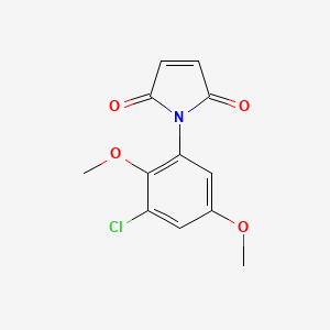 molecular formula C12H10ClNO4 B2948916 1-(3-Chloro-2,5-dimethoxyphenyl)-1H-pyrrole-2,5-dione CAS No. 438532-74-2