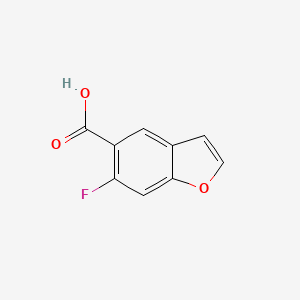 molecular formula C9H5FO3 B2948918 6-Fluoro-1-benzofuran-5-carboxylic acid CAS No. 1896414-09-7