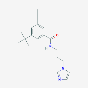 molecular formula C21H31N3O B294892 3,5-di-tert-butyl-N-[3-(1H-imidazol-1-yl)propyl]benzamide 