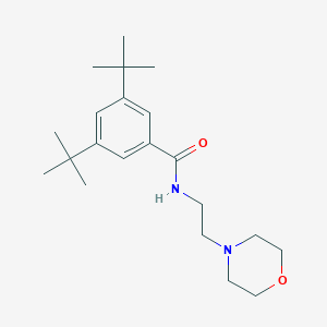 molecular formula C21H34N2O2 B294893 3,5-di-tert-butyl-N-[2-(morpholin-4-yl)ethyl]benzamide 