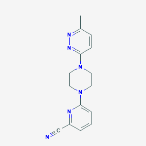 6-[4-(6-Methylpyridazin-3-yl)piperazin-1-yl]pyridine-2-carbonitrile