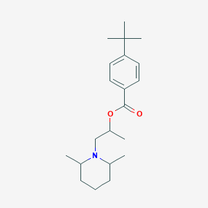 molecular formula C21H33NO2 B294895 1-(2,6-Dimethylpiperidin-1-yl)propan-2-yl 4-tert-butylbenzoate 