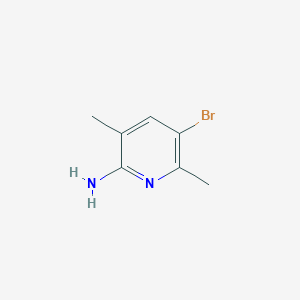 molecular formula C7H9BrN2 B2948960 5-Bromo-3,6-dimethylpyridin-2-amine CAS No. 221135-63-3