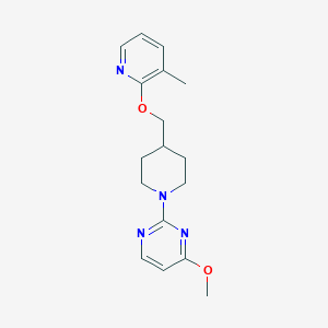4-Methoxy-2-(4-{[(3-methylpyridin-2-yl)oxy]methyl}piperidin-1-yl)pyrimidine