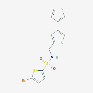 N-({[3,3'-bithiophene]-5-yl}methyl)-5-bromothiophene-2-sulfonamide