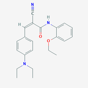 (Z)-2-cyano-3-[4-(diethylamino)phenyl]-N-(2-ethoxyphenyl)prop-2-enamide