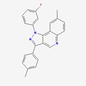 1-(3-fluorophenyl)-8-methyl-3-(4-methylphenyl)-1H-pyrazolo[4,3-c]quinoline