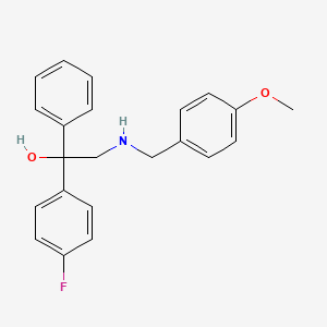 1-(4-Fluorophenyl)-2-[(4-methoxybenzyl)amino]-1-phenyl-1-ethanol