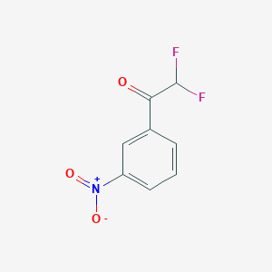 molecular formula C8H5F2NO3 B2949013 2,2-Difluoro-1-(3-nitrophenyl)ethan-1-one CAS No. 657-17-0