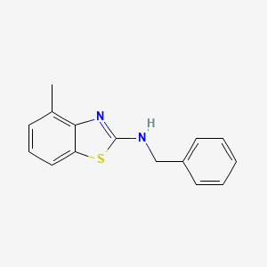 molecular formula C15H14N2S B2949015 N-benzyl-4-methyl-1,3-benzothiazol-2-amine CAS No. 345621-77-4