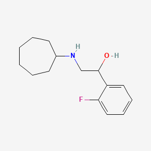 2-(Cycloheptylamino)-1-(2-fluorophenyl)ethan-1-ol