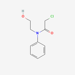 molecular formula C10H12ClNO2 B2949023 2-chloro-N-(2-hydroxyethyl)-N-phenylacetamide CAS No. 28025-61-8