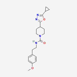 4-(5-cyclopropyl-1,3,4-oxadiazol-2-yl)-N-(4-methoxyphenethyl)piperidine-1-carboxamide