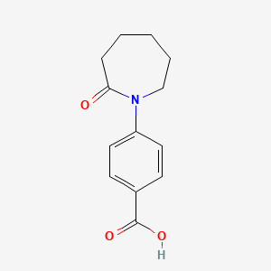 molecular formula C13H15NO3 B2949049 4-(2-Oxoazepan-1-yl)benzoic acid CAS No. 175153-02-3