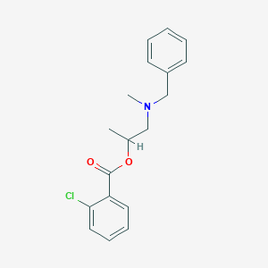 molecular formula C18H20ClNO2 B294905 1-[Benzyl(methyl)amino]propan-2-yl 2-chlorobenzoate 